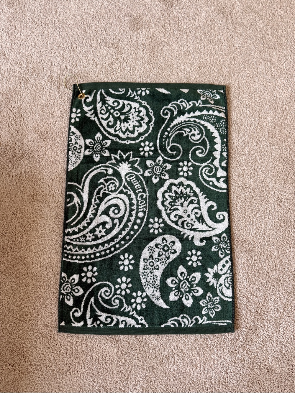 Quiet Golf Club golf towel paisley brand new